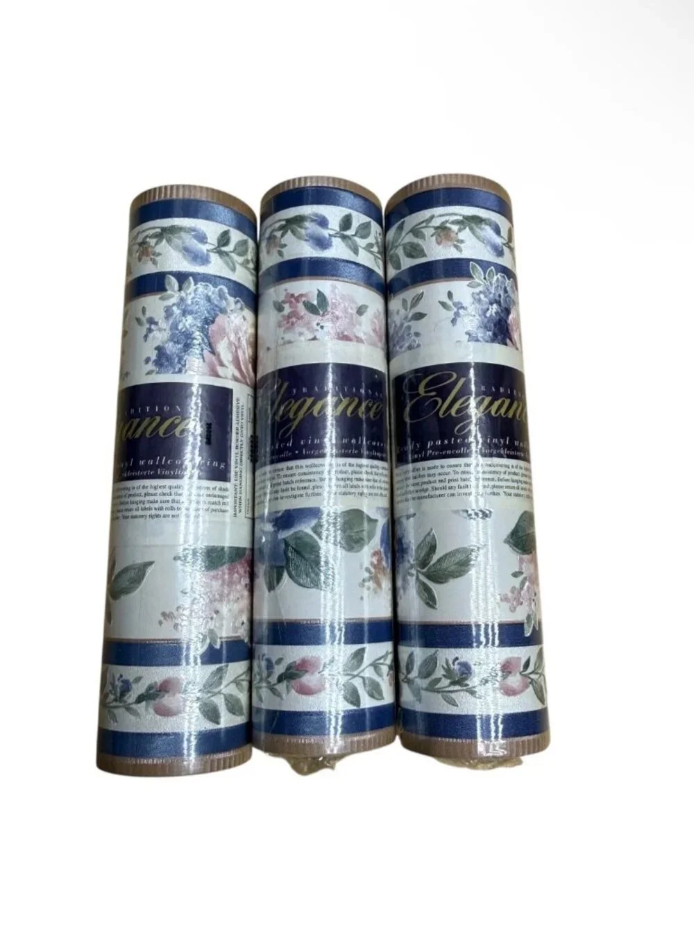 Vintage Wallpaper Border 3 Rolls Elegance Floral Cottage Chandra Textured New